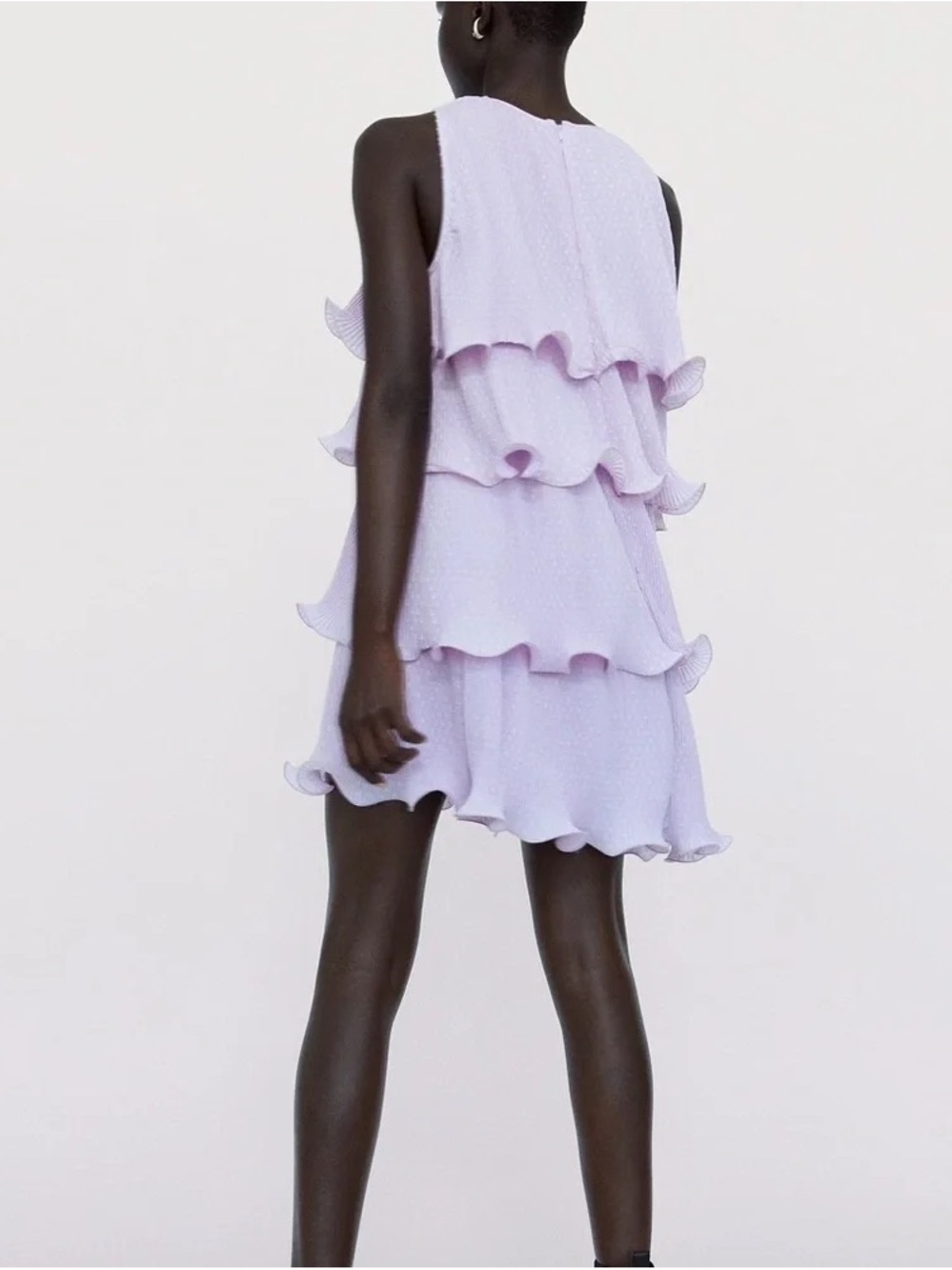 Zara Tier Ruffle Dress - Picture 4 of 6